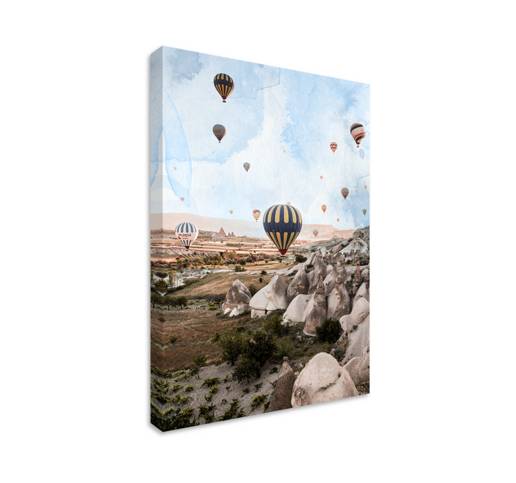 Tableau paysages aventure en montgolfière - TenStickers