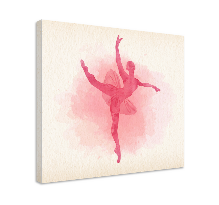 Tableau danseuse pose de ballerine gracieuse - TenStickers