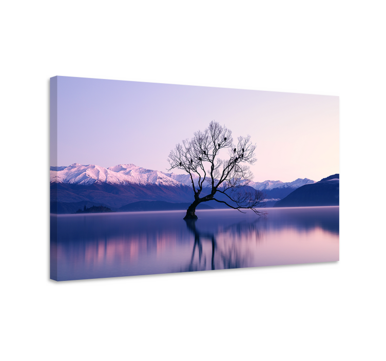 Tableau paysages réverbération des montagnes sereines - TenStickers
