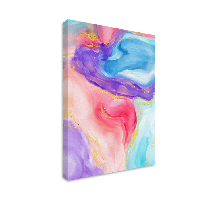 Tableau abstrait flux de couleurs fluides - TenStickers