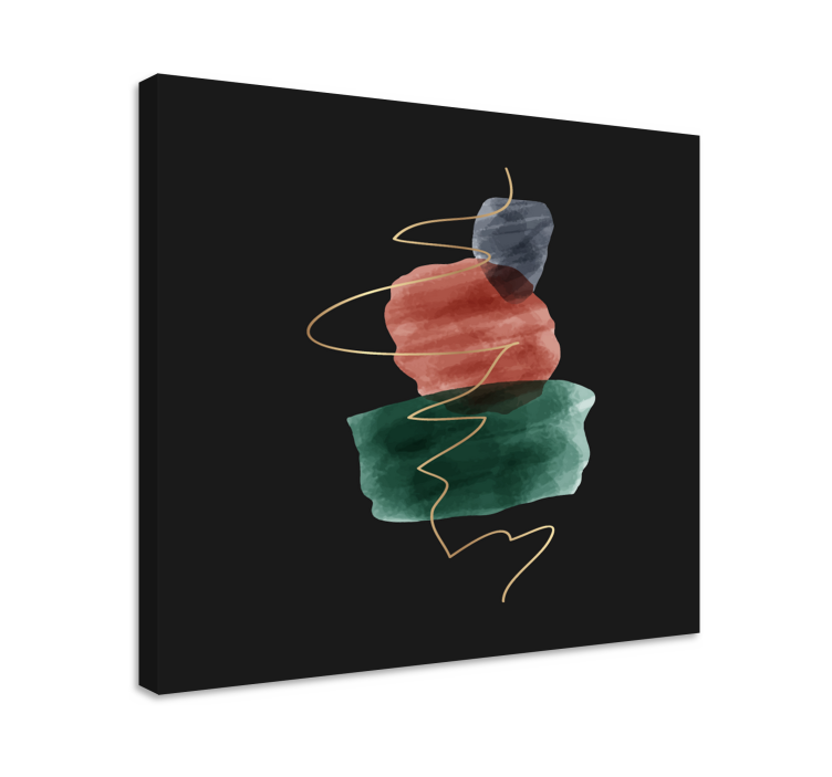 Tableau moderne formes de pierre abstraites - TenStickers