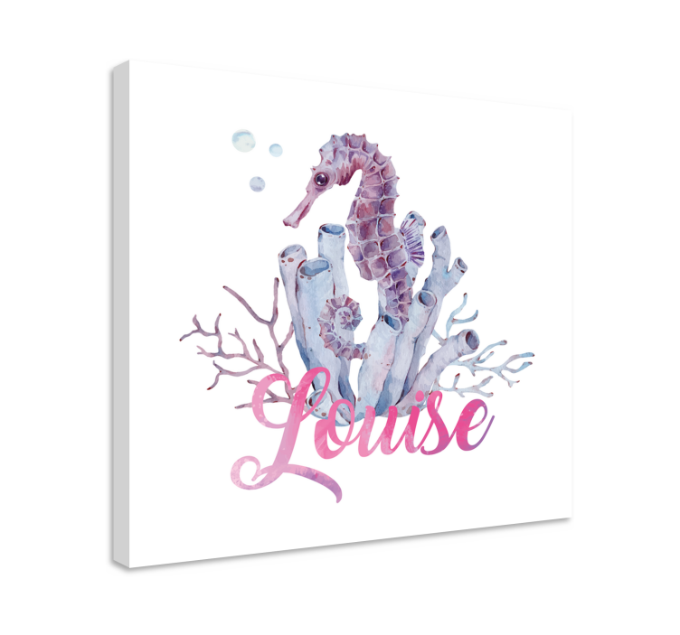 Tableau mer hippocampe et corail - TenStickers
