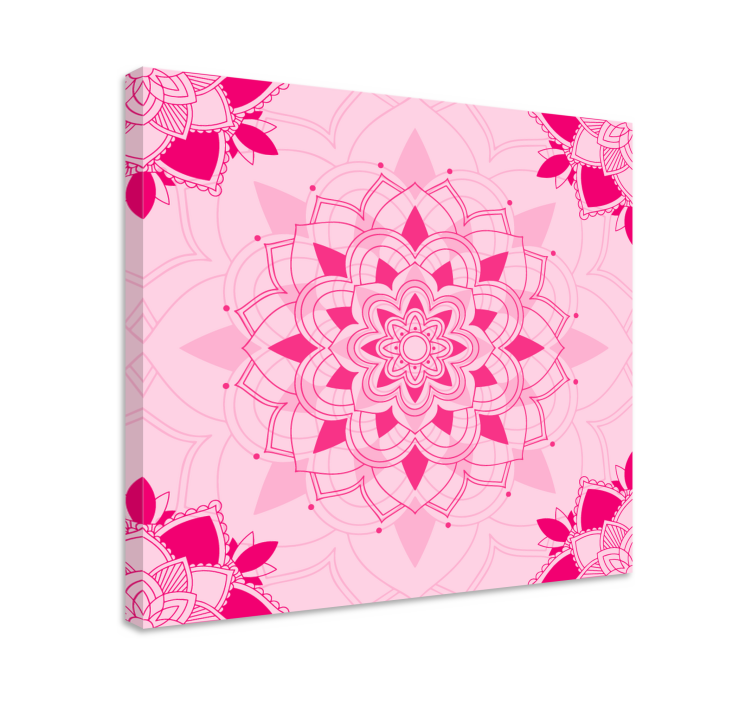 Tableau zen mandala floral complexe - TenStickers