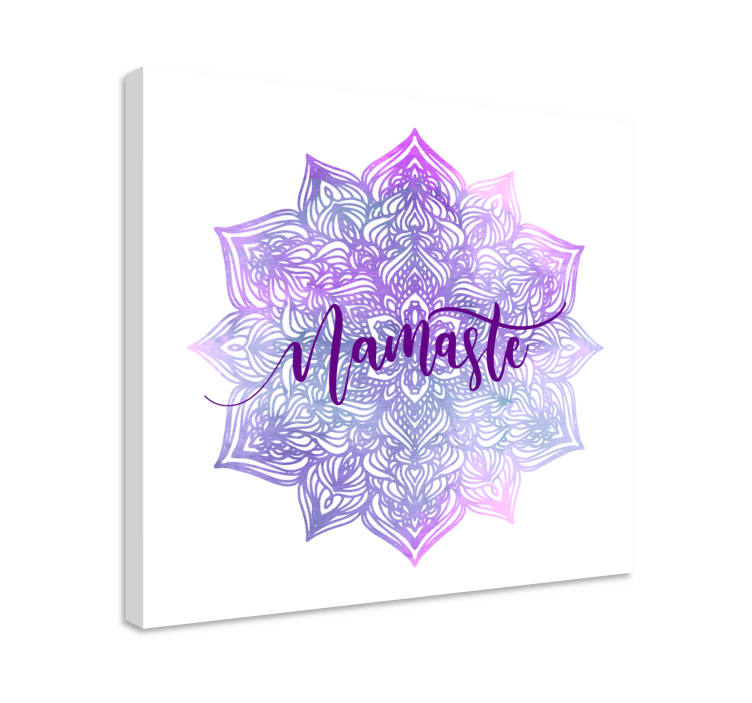 Tableau mandala Namaste mandala violet - TenStickers