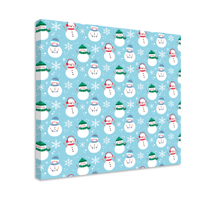 Tableau 3d motif bonhomme de neige - TenStickers