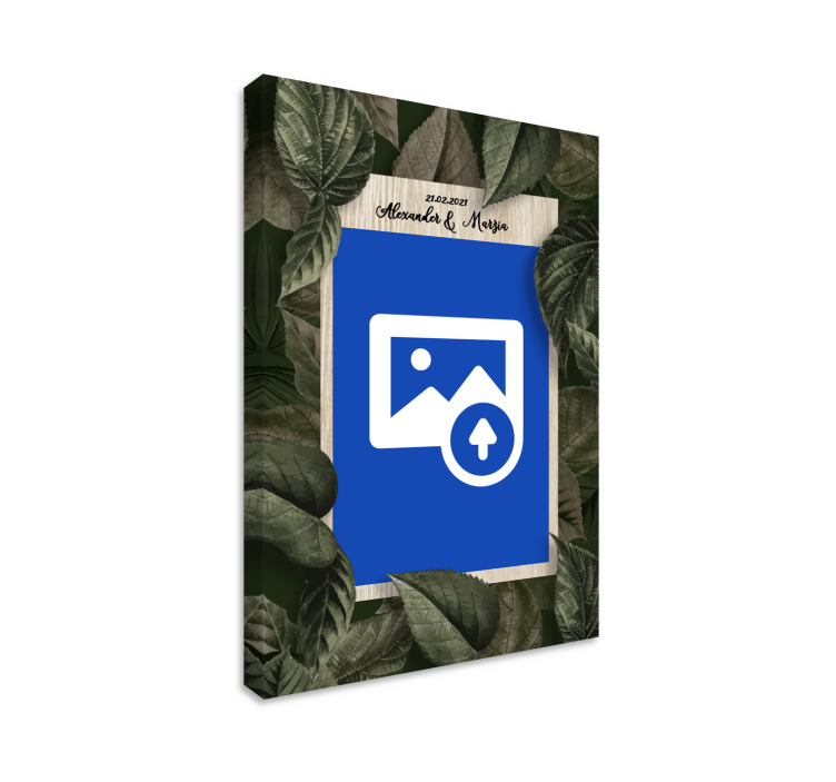 Tableau personnage mains et bouquet de mariage - TenStickers