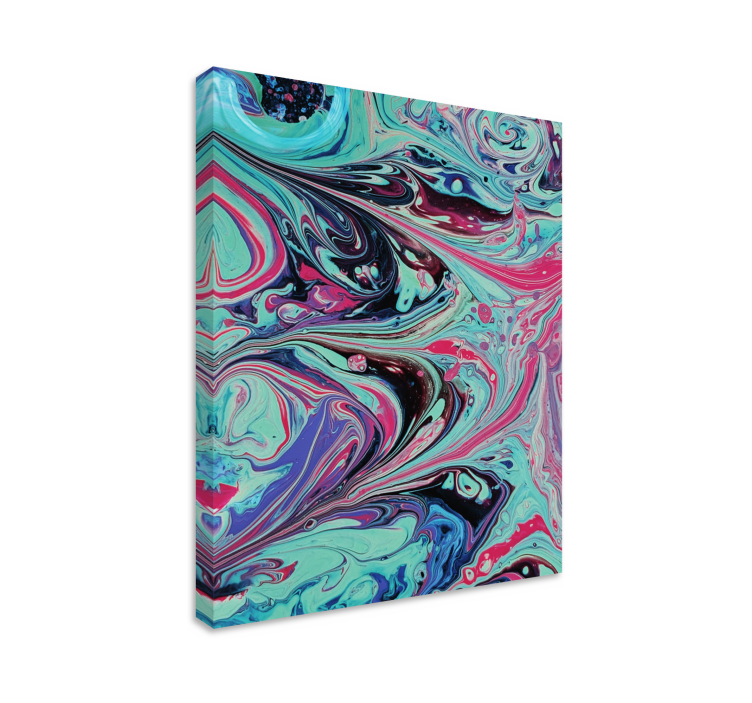 Tableau abstrait tourbillons d'art fluide - TenStickers