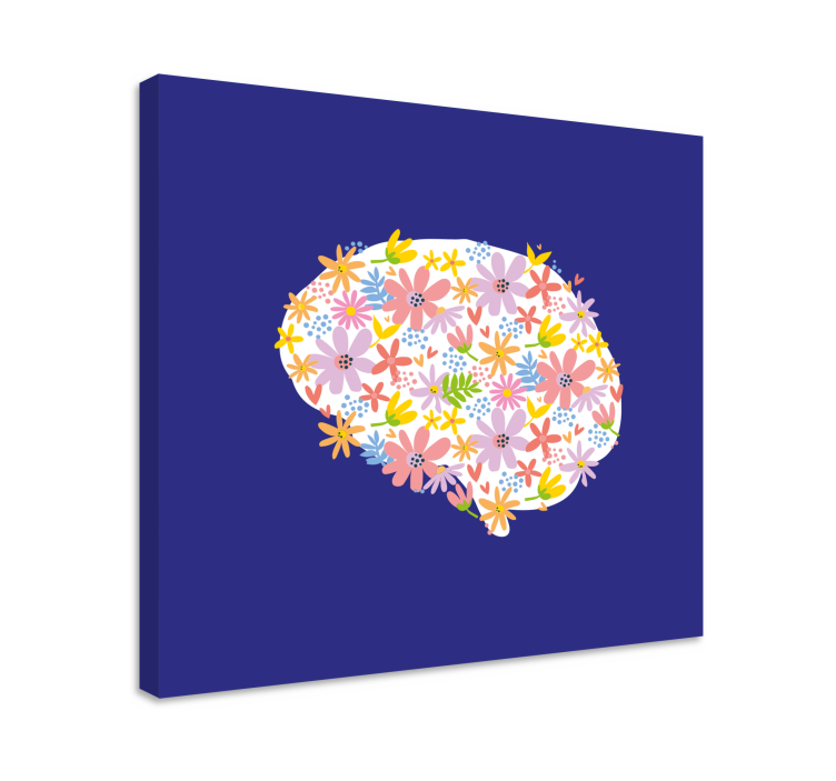 Tableau fleurs et plantes motif floral coloré - TenStickers
