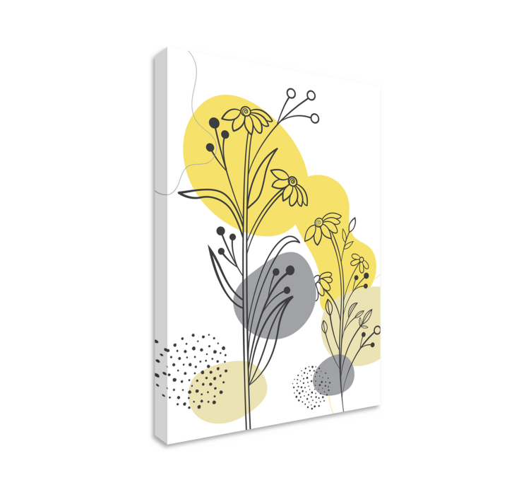 Tableau fleurs et plantes arrangement botanique orné - TenStickers