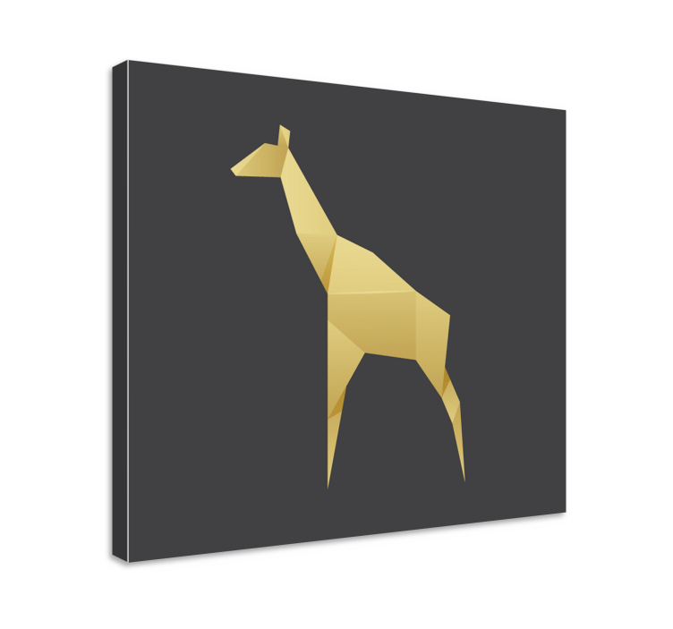 Tableau chevaux silhouette élégante de girafe - TenStickers