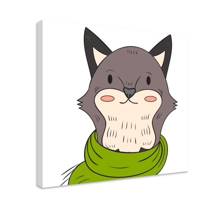 Tableau animaux personnage animal amical - TenStickers