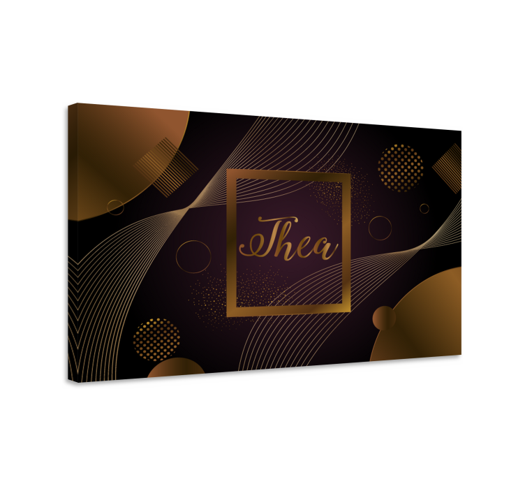 Tableau fleurs et plantes design cercle élégant - TenStickers