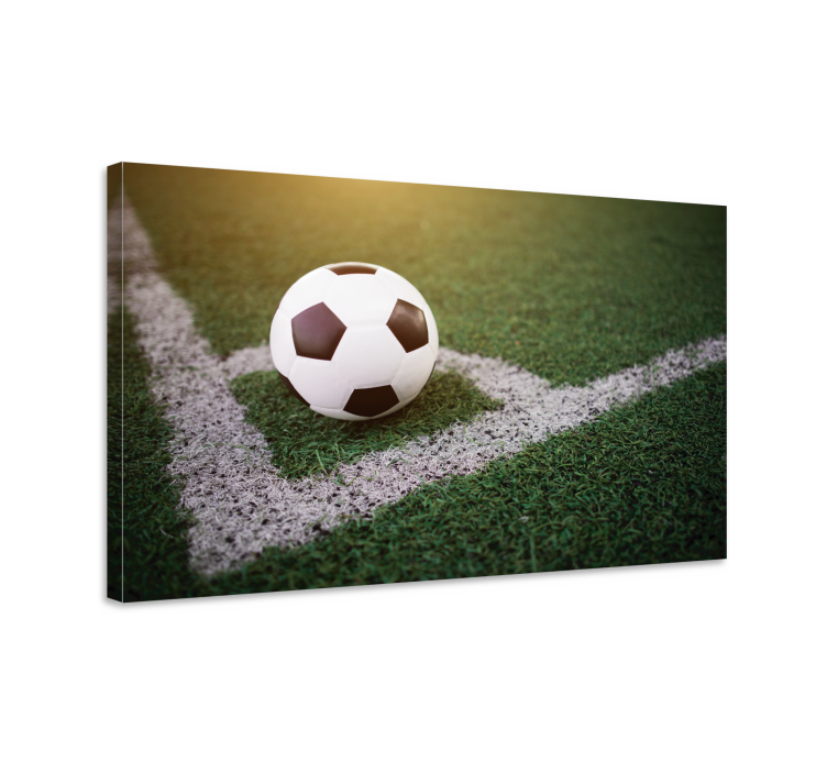 Tableau Beau football sur herbe - TenStickers