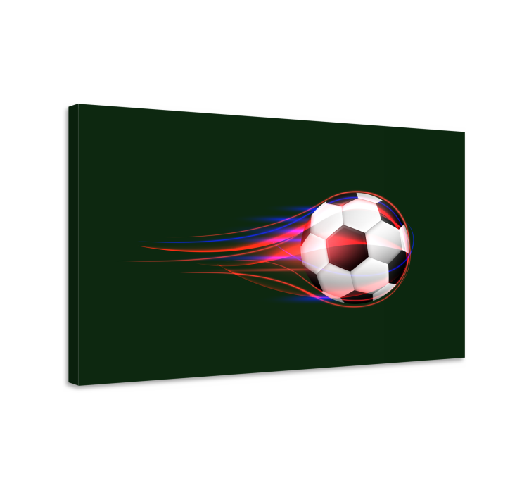 Tableau sports ballon de football dynamique - TenStickers