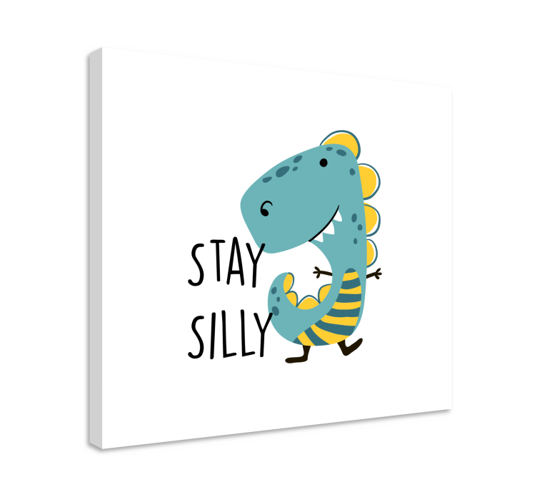 Tableau dinosaures restez fou dinosaure - TenStickers