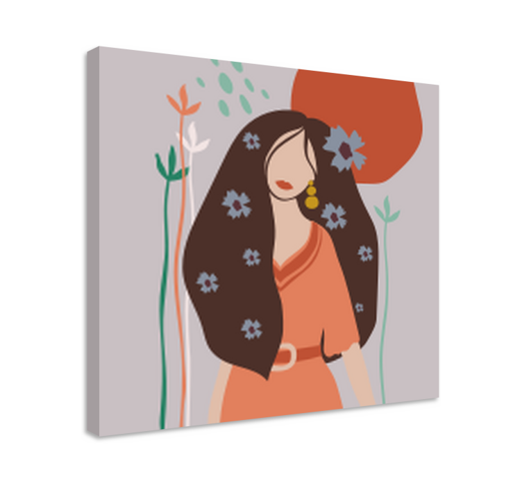 Tableau personnage portrait féminin chic - TenStickers