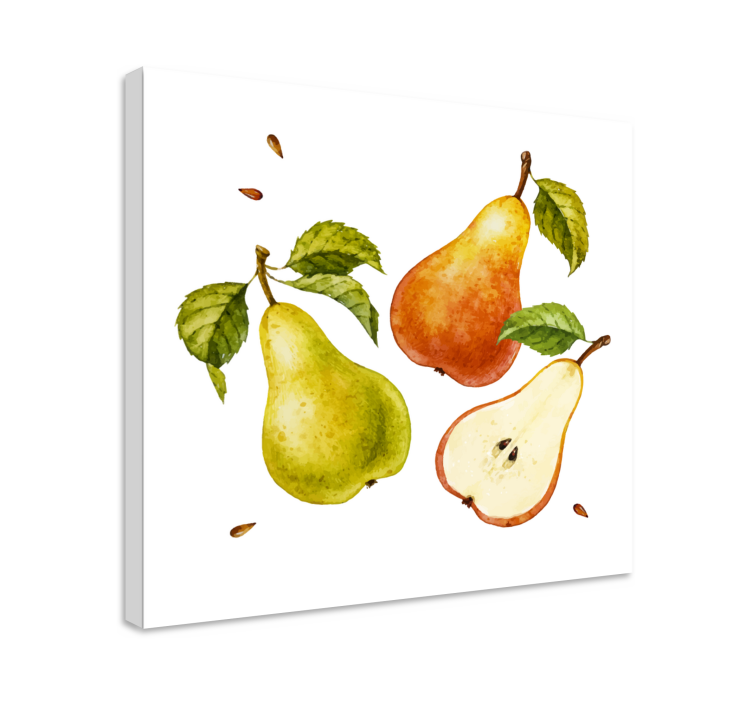 Tableau fruits trio de poires fraîches - TenStickers