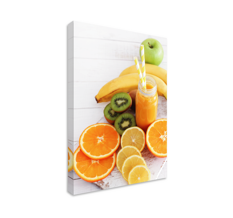 Tableau fruits méli-mélo d'agrumes frais - TenStickers