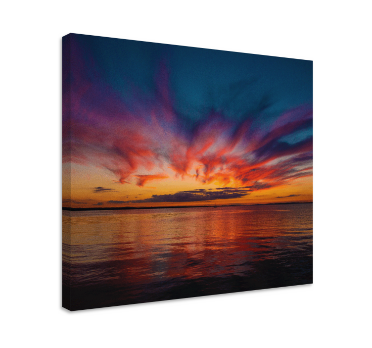 Tableau paysages reflets de coucher de soleil majestueux - TenStickers
