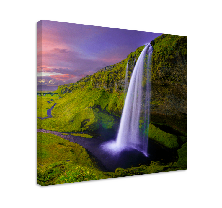Tableau paysages vue majestueuse de cascade - TenStickers