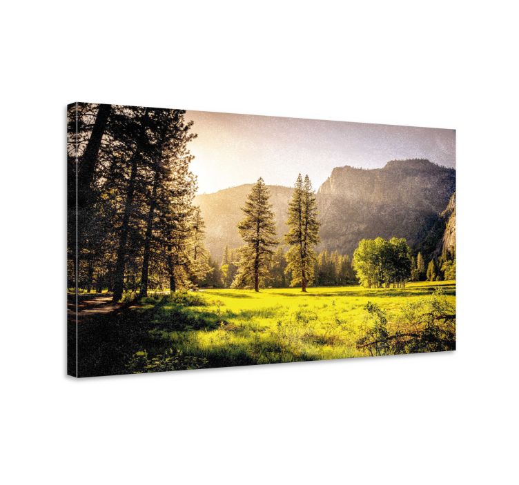Tableau paysages paysage de montagnes majestueuses - TenStickers