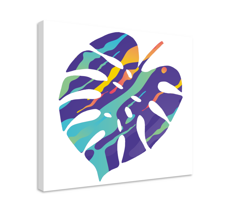 Tableau fleurs et plantes art de feuilles tropicales - TenStickers
