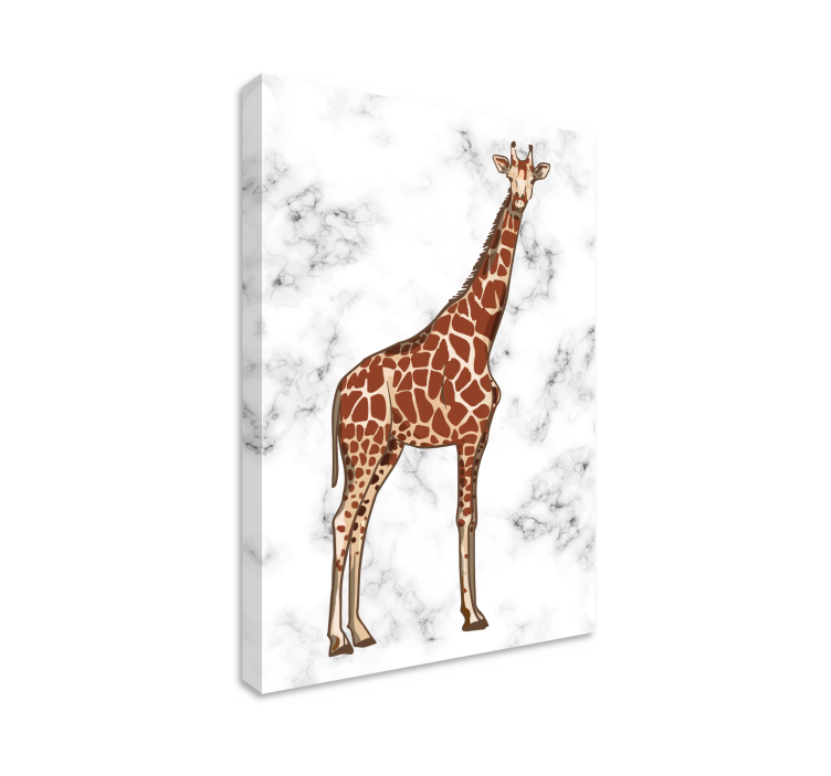 Tableau animaux girafe debout majestueusement - TenStickers