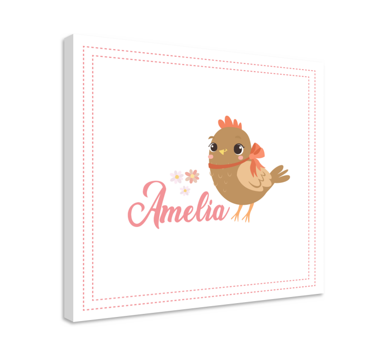 Tableau animaux personnage d'oiseau mignon - TenStickers