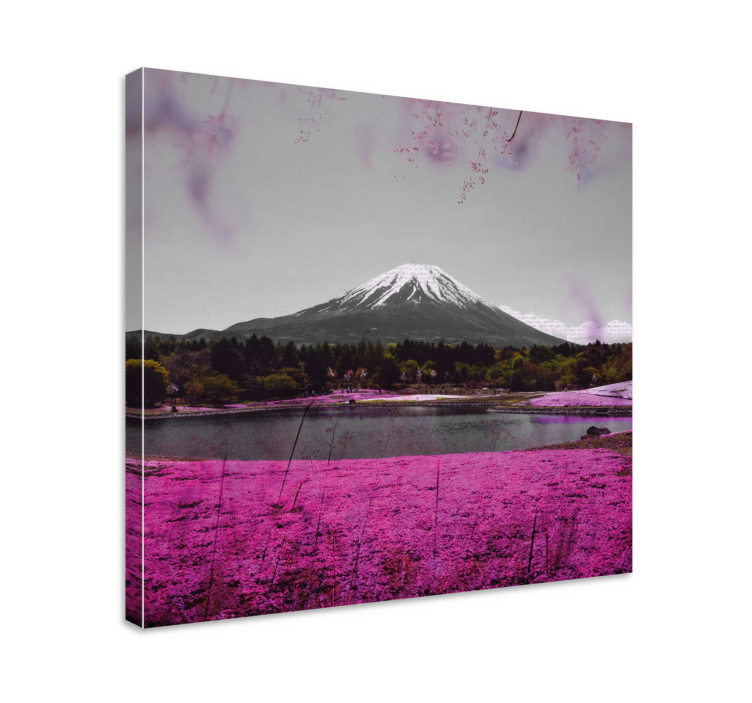 Tableau paysages reflet du mont fuji - TenStickers