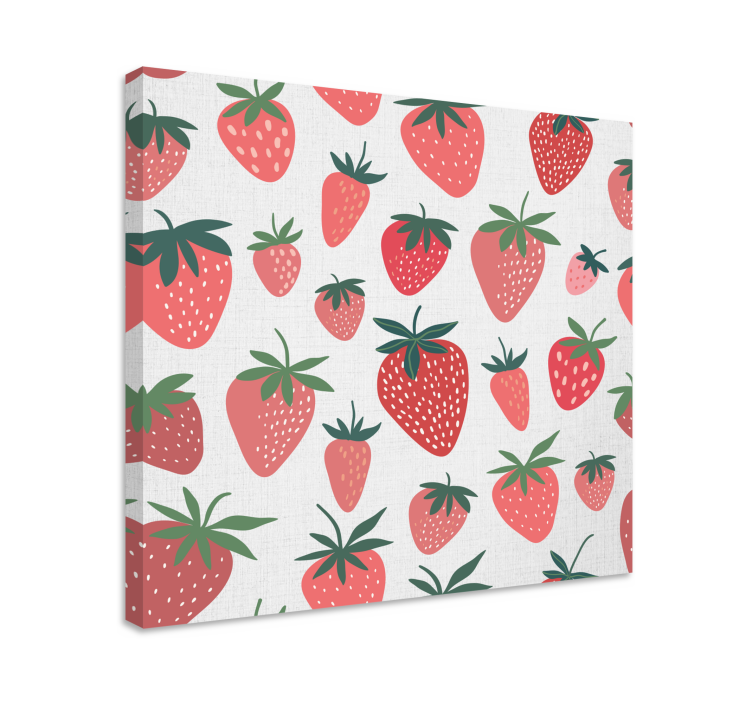 Tableau fruits motif fraise - TenStickers