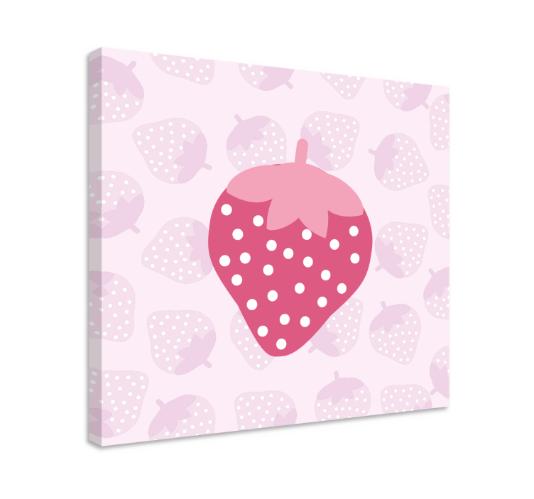 Tableau fruits icône grande fraise - TenStickers