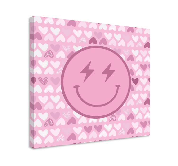 Tableau motivation icône de visage heureux - TenStickers