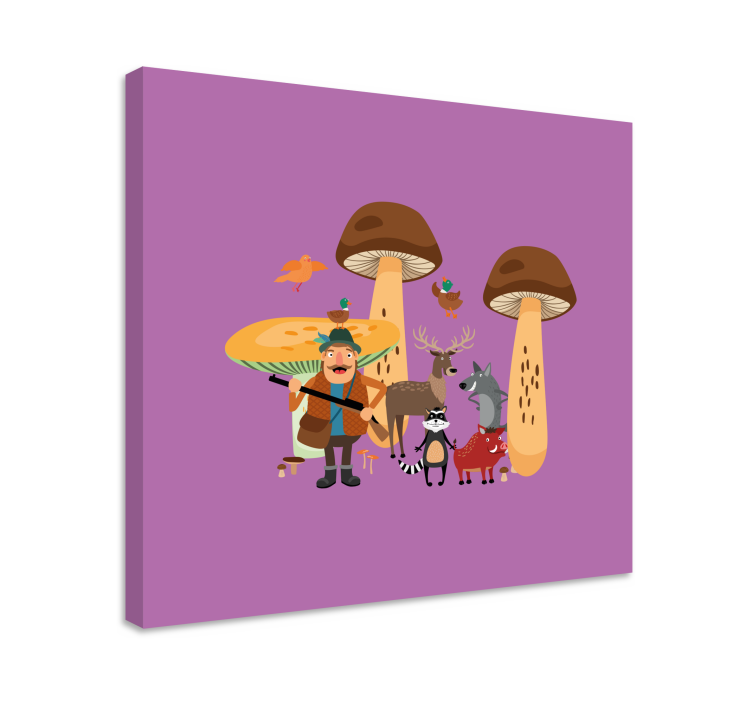 Tableau animaux Équipe d'aventure en forêt - TenStickers