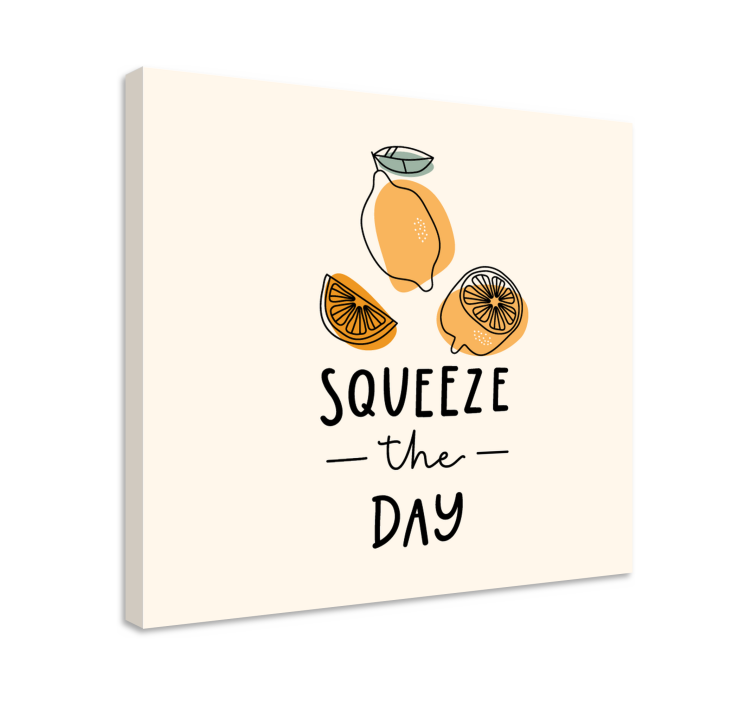 Tableau fruits pressez le jour - TenStickers