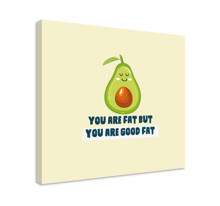 Tableau fruits concept avocat joyeux - TenStickers