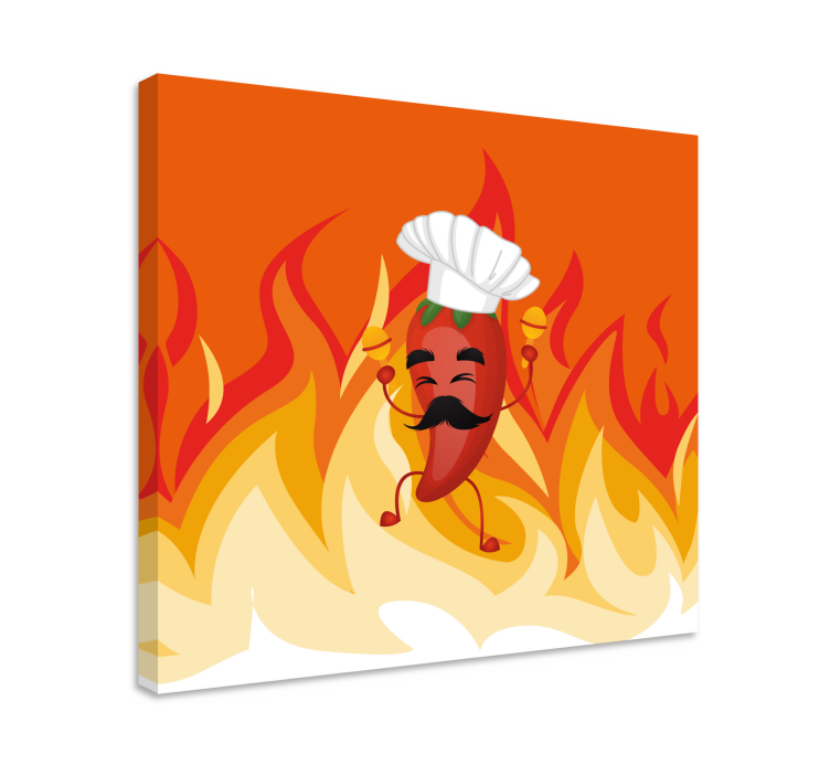Tableau texte chef chili dansant - TenStickers