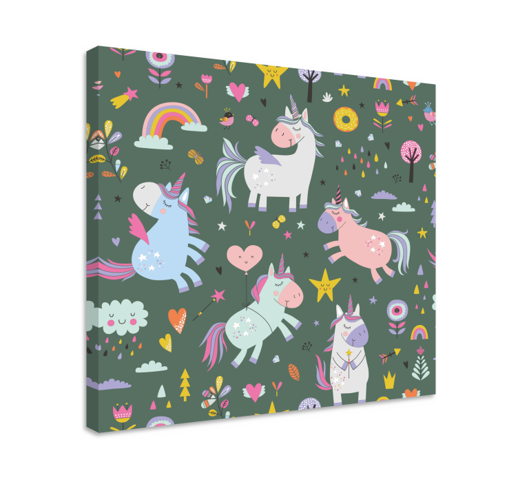 Tableau licorne parade magique des licornes - TenStickers