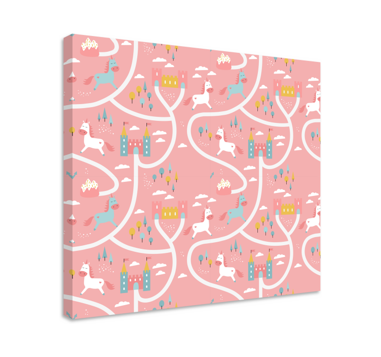 Tableau cerfs aventure ludique de licorne - TenStickers