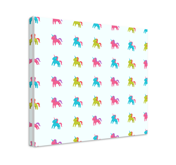 Tableau licorne motif licorne coloré - TenStickers