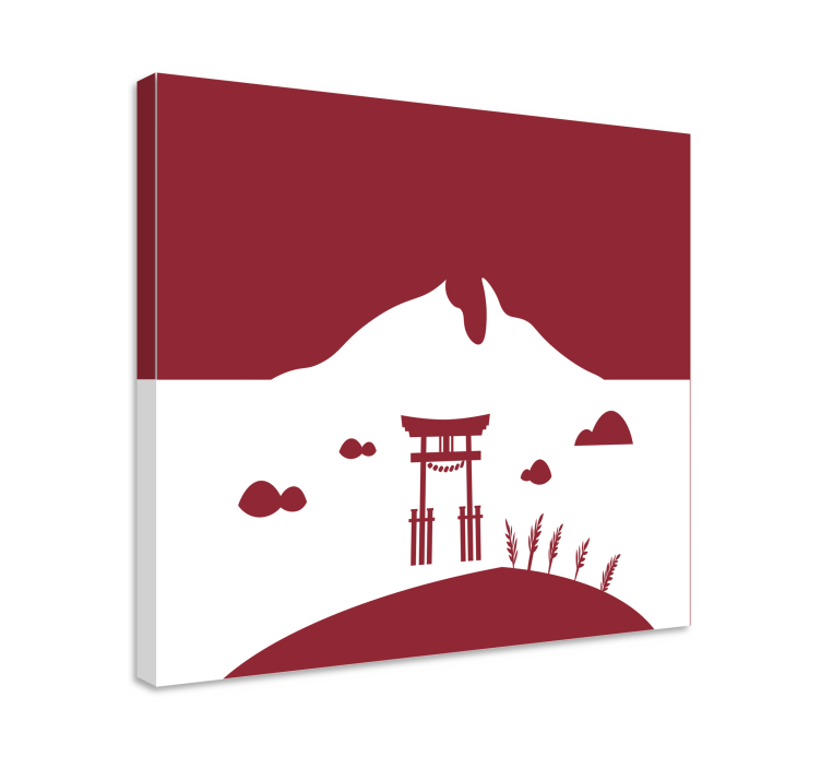 Tableau oriental porte torii japonaise - TenStickers