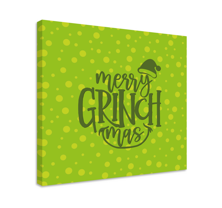 Tableau citation joyeuses fêtes du grinch - TenStickers