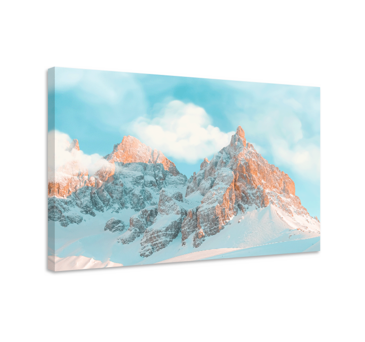 Tableau paysages sommets montagneux majestueux - TenStickers