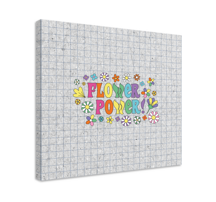 Tableau fleurs et plantes design floral dynamique - TenStickers