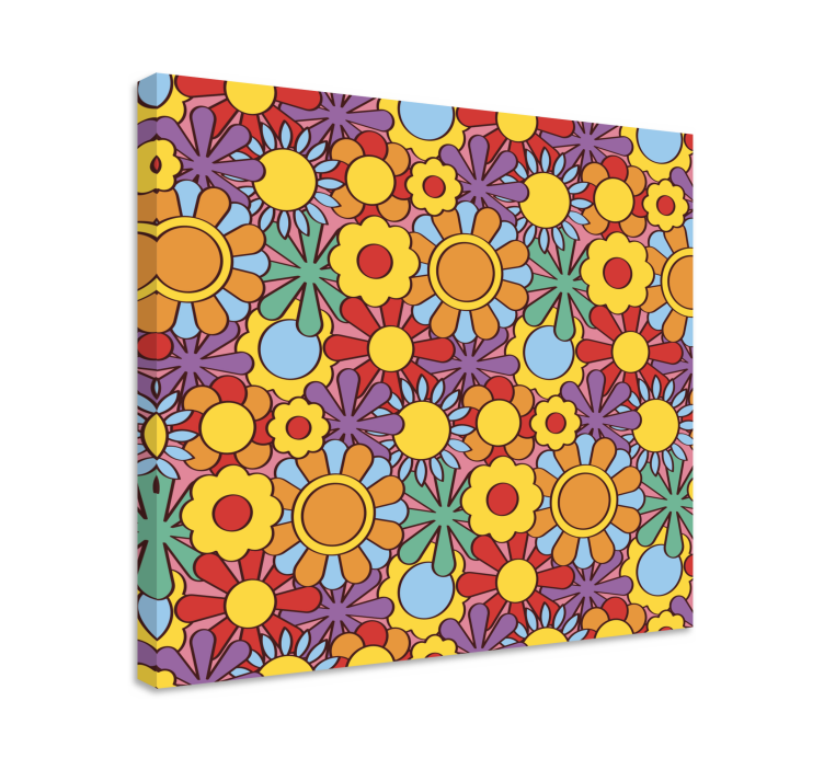 Tableau fleurs et plantes motif floral vibrant - TenStickers