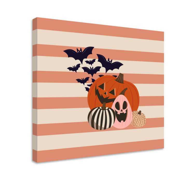 Tableau sports récolte de citrouilles d'halloween - TenStickers