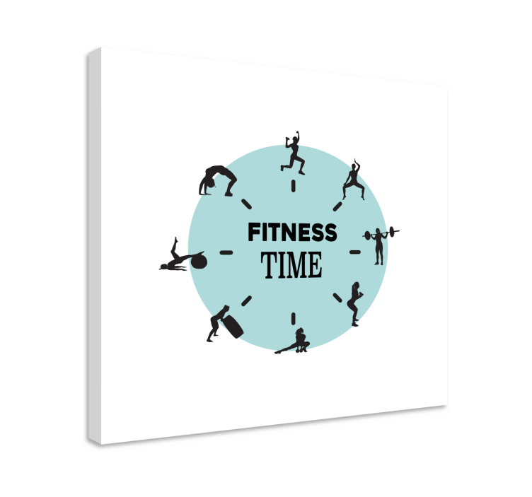 Tableau sports horloge de fitness - TenStickers