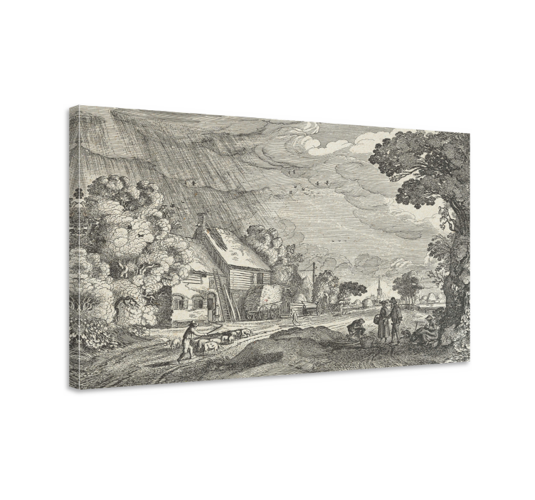 Tableau paysages scène rurale sérénité - TenStickers
