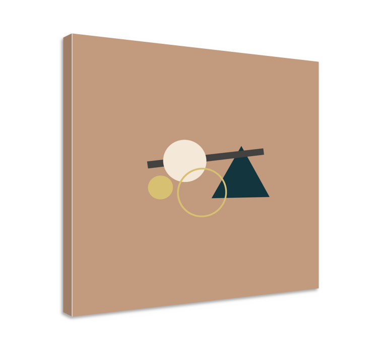 Tableau géométrique éléments géométriques équilibrés - TenStickers