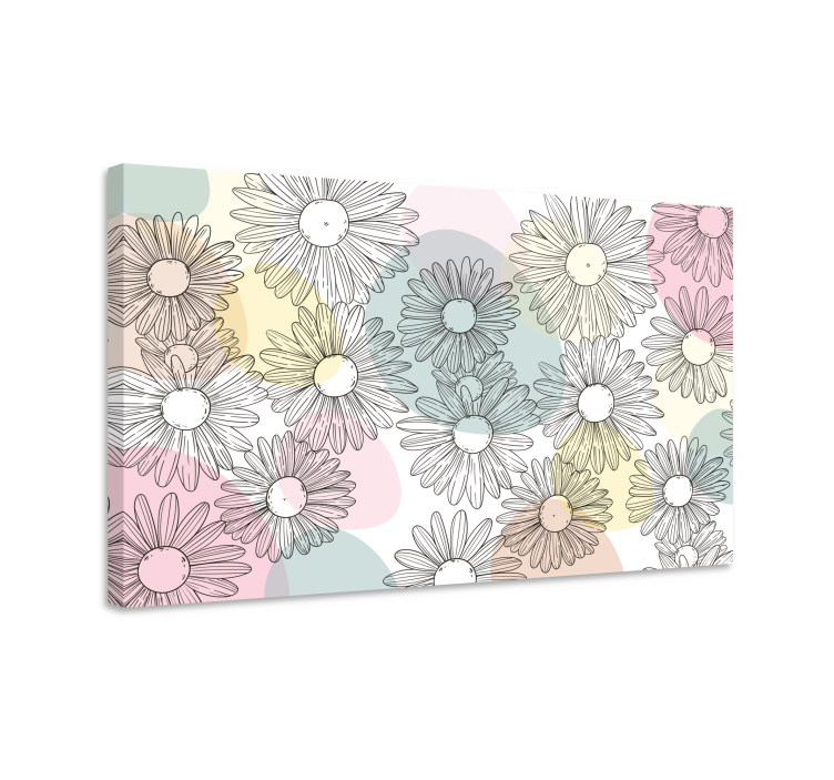 Tableau fleurs et plantes motif floral marguerite - TenStickers