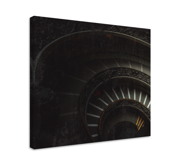 Tableau abstrait profondeur d'escalier en spirale - TenStickers